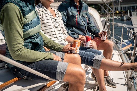 THC sodas sailing with friends